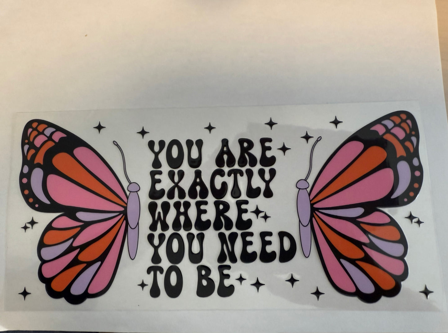 You are exactly where you need to be, butterfly, butterflies
