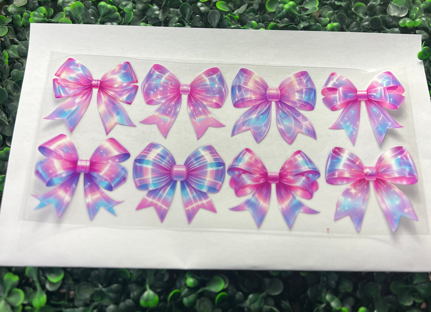 Pink unicorn bows