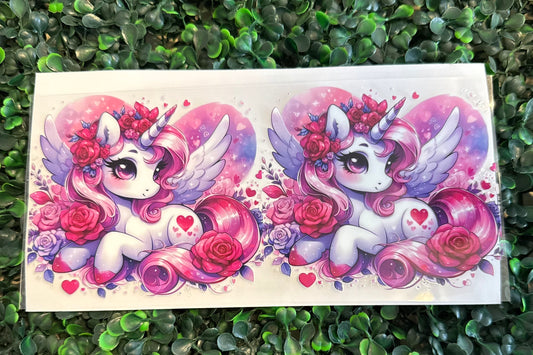 Rose flower unicorn
