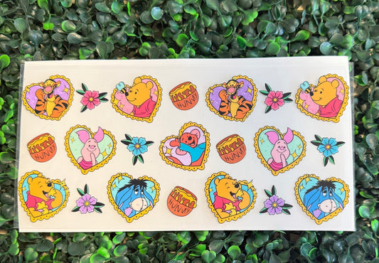 Winnie and friends hearts ￼