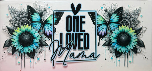 One Loved Mama Flower Butterflies Wrap