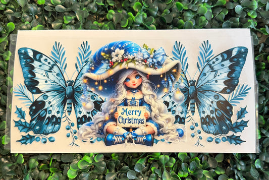 Christmas fairy blue