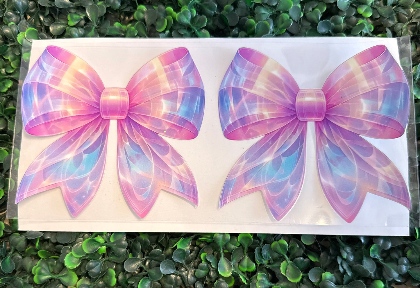 Pastel rainbow bows
