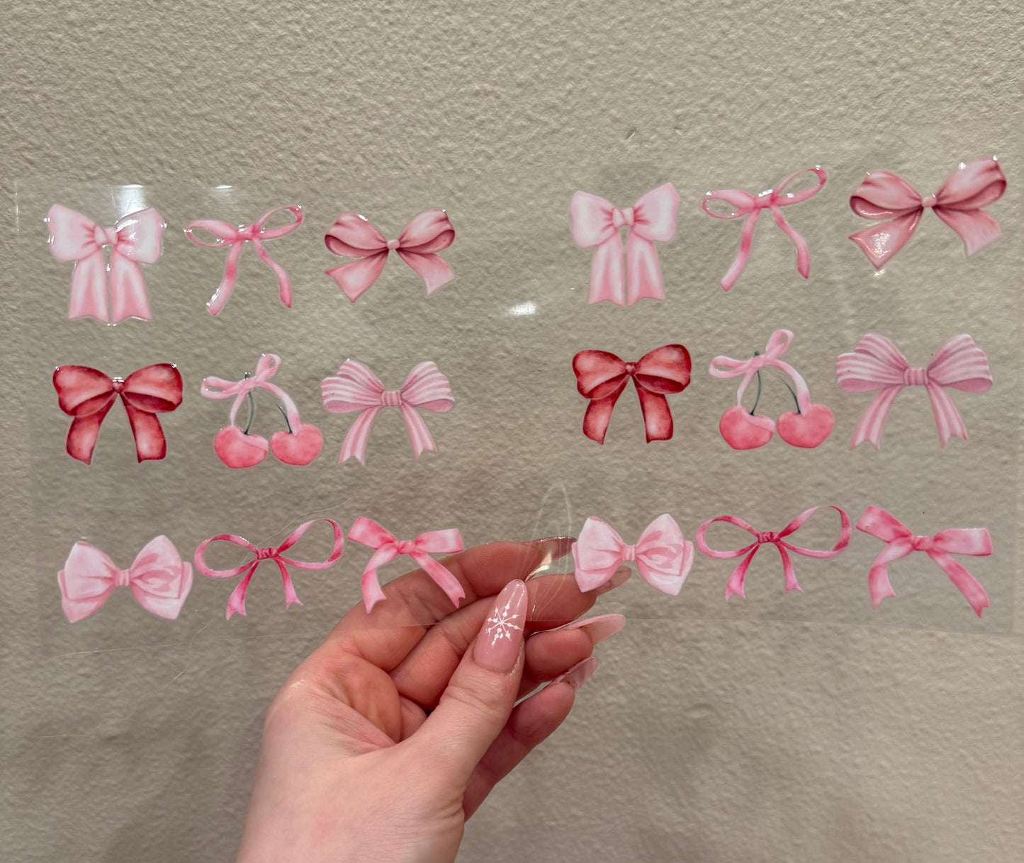 Pink bows cherry collagen