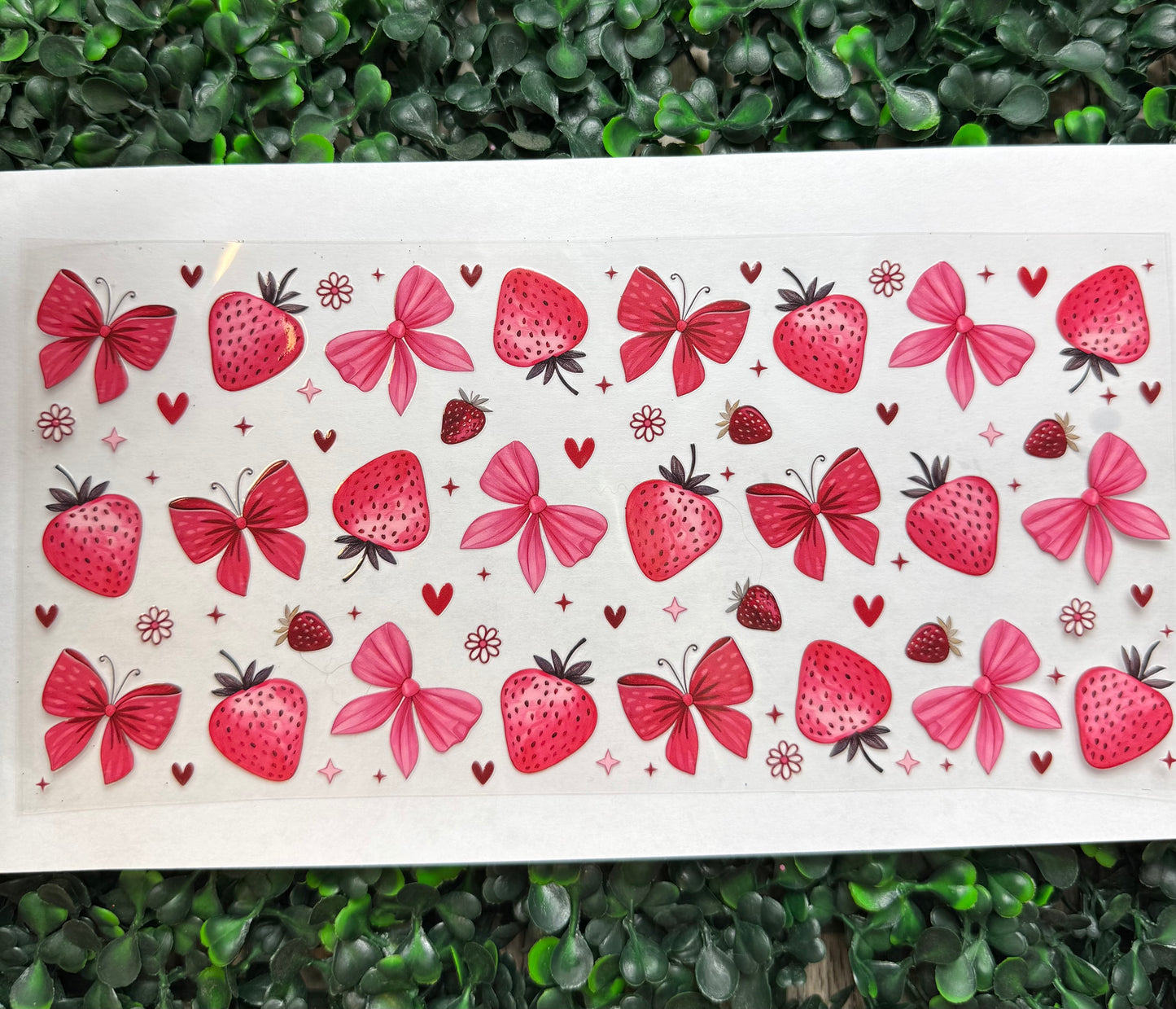 Bows strawberry wrap