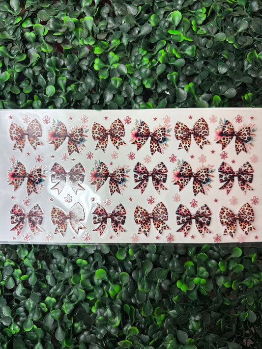 Coquette cheetah bows wrap