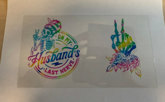 On my husbands last nerve rainbow skeleton