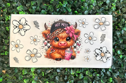 Hot mess cow flowers