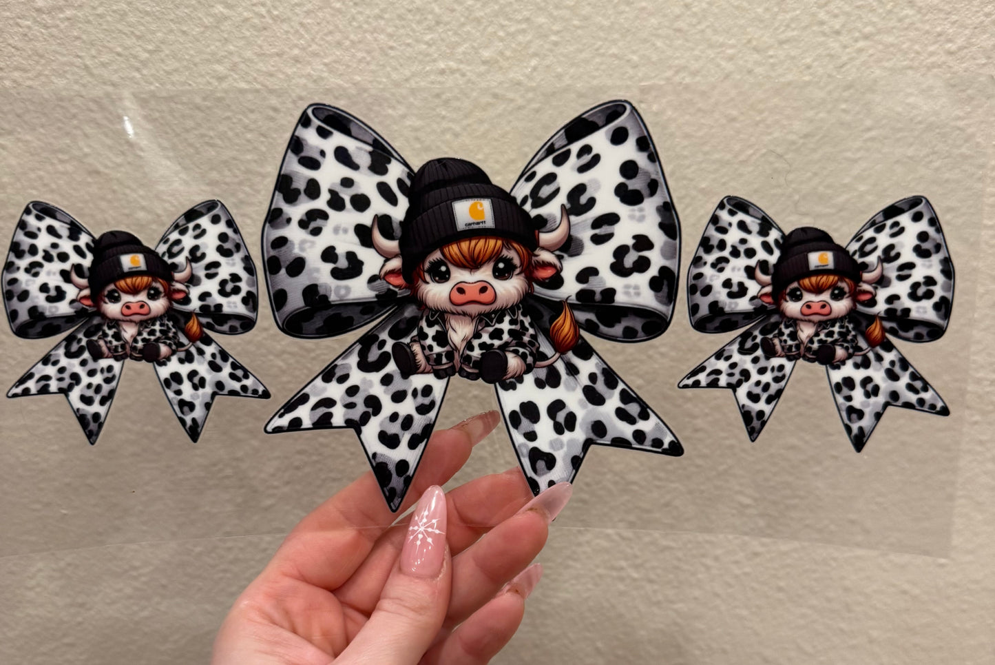 Bows highland cow cheetah