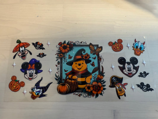 Witch Pooh and micke plus friends Halloween