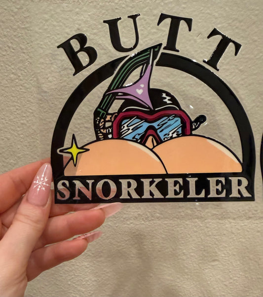 Butt snorkler decal
