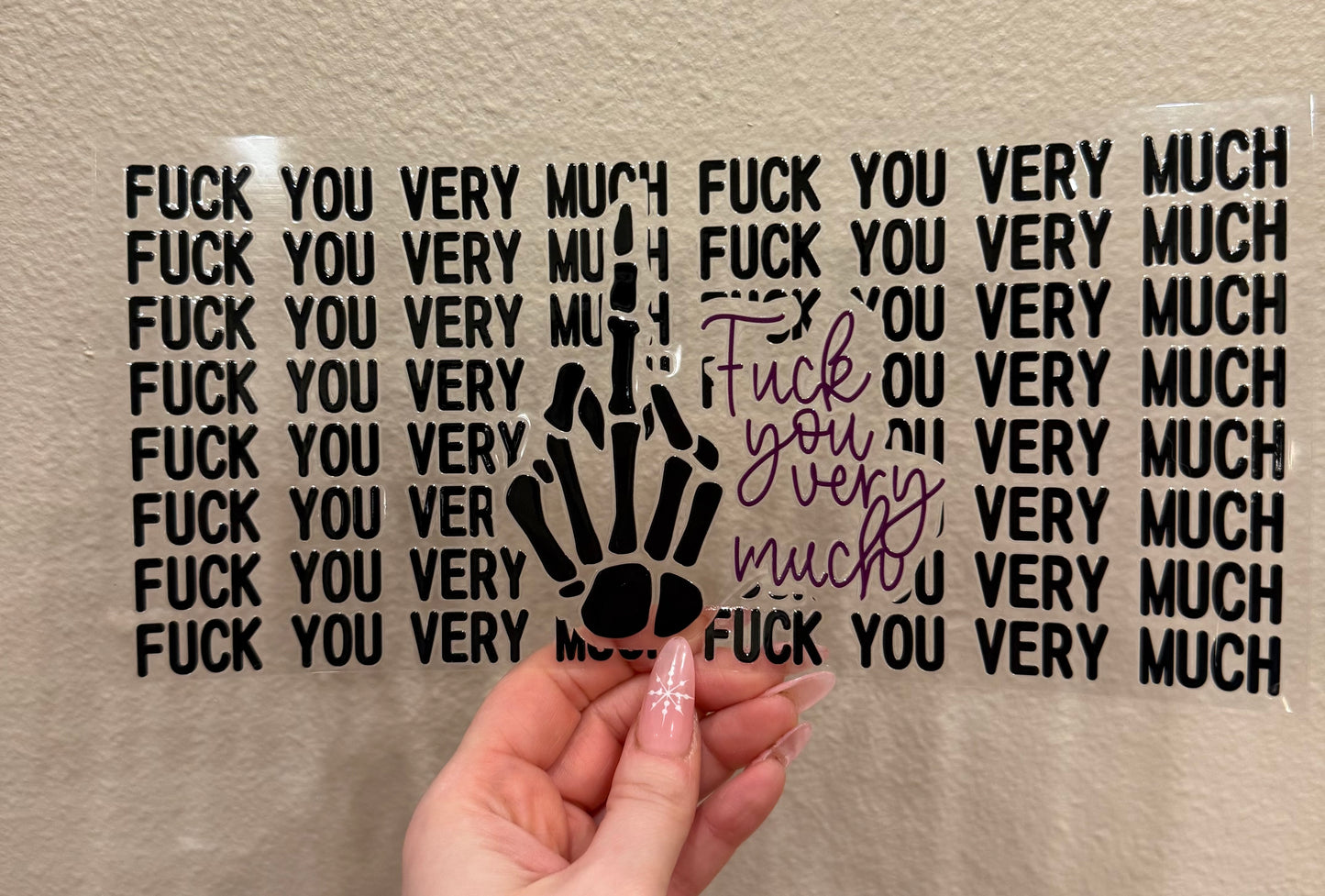 Fuck you very much skull hand