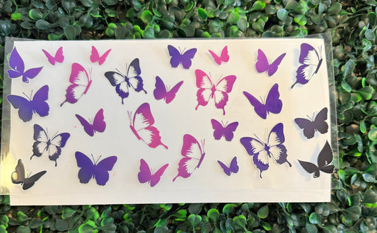 Purple and pink butterflies