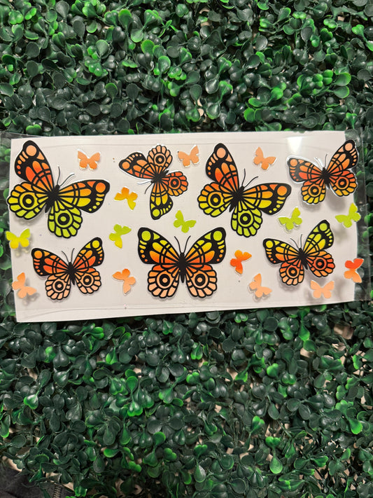 Yellow and orange butterfly butterflies