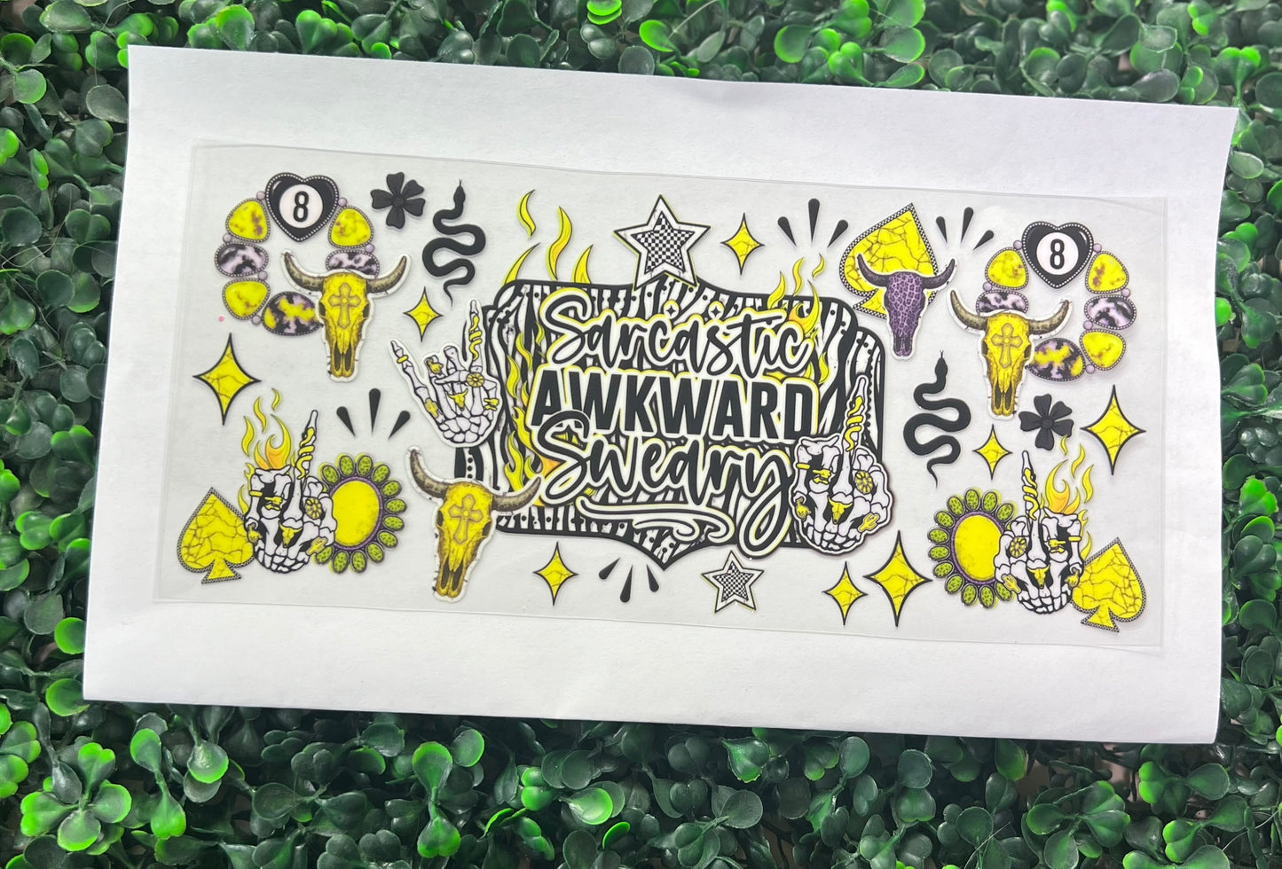 Sarcastic, awkward, sweary￼