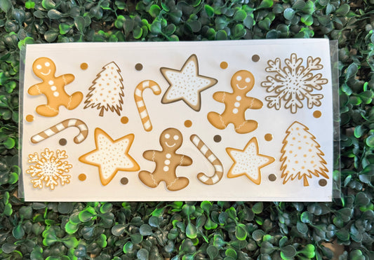 Gingerbread snowflakes