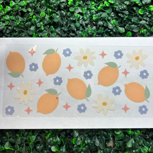 Lemon flowers wrap