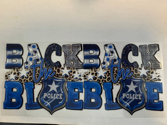Back the blue police wrap