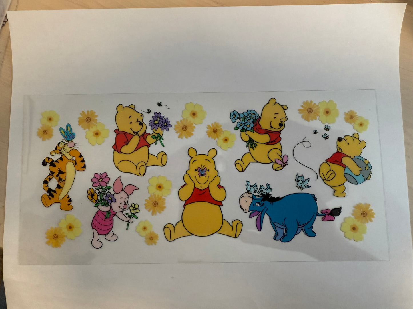 Pooh and friends flowers