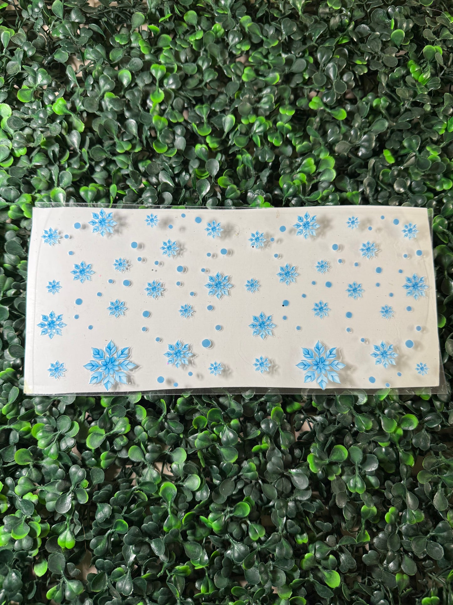 Snow flakes blue & white