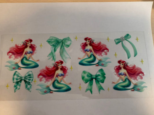 Ariel teal bows princess