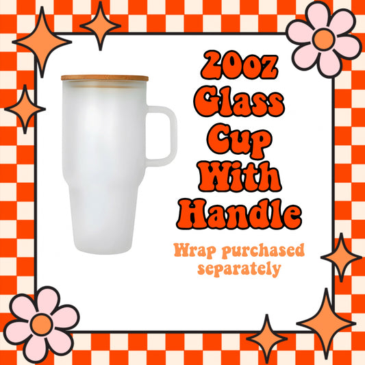 20oz GLASS Libby Cups w/handle