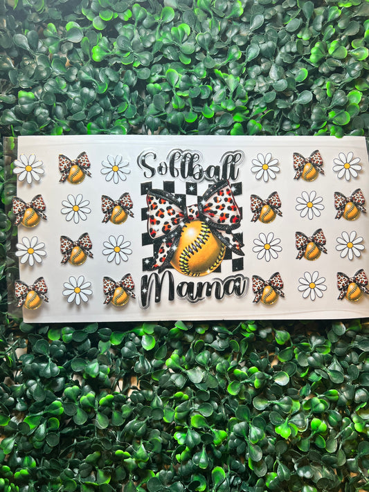 Softball mama gold and black