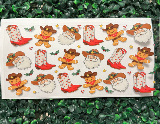 County Santa and gingerbread men