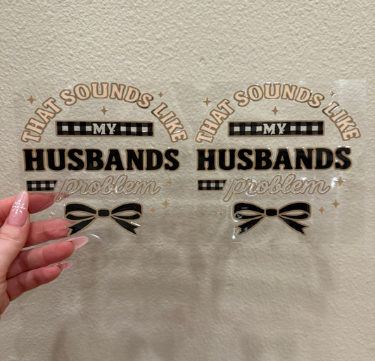 Sounds like my husbands problem