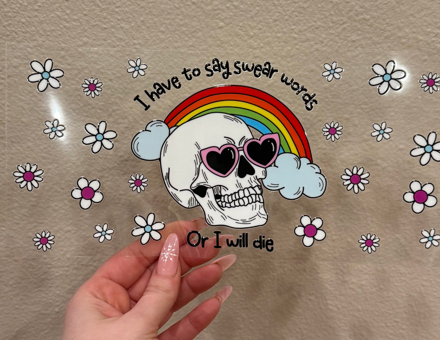 I have to say swear words skull