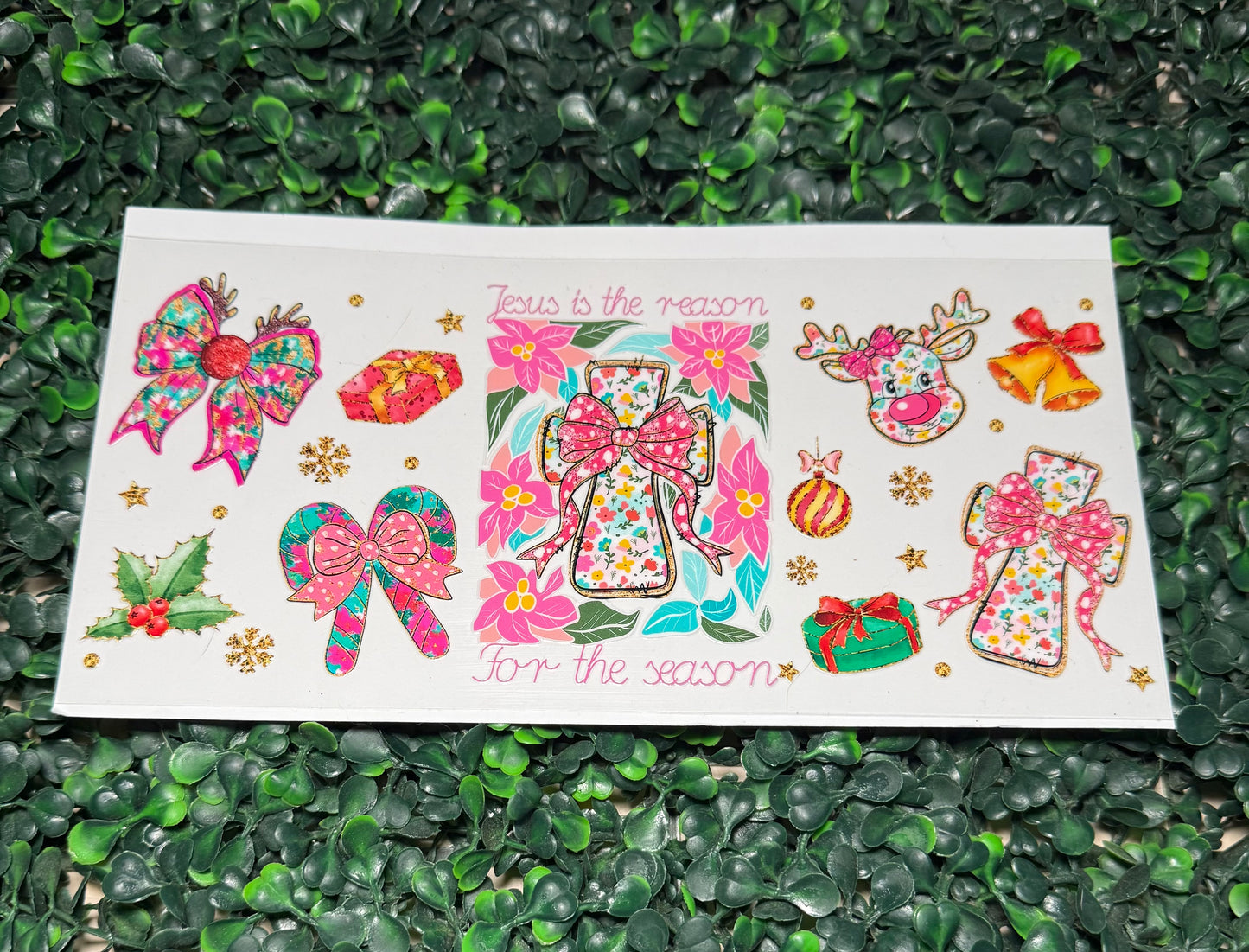 Pink cross Jesus is the reason