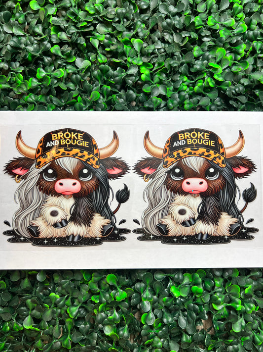 Bougie highland cow wrap