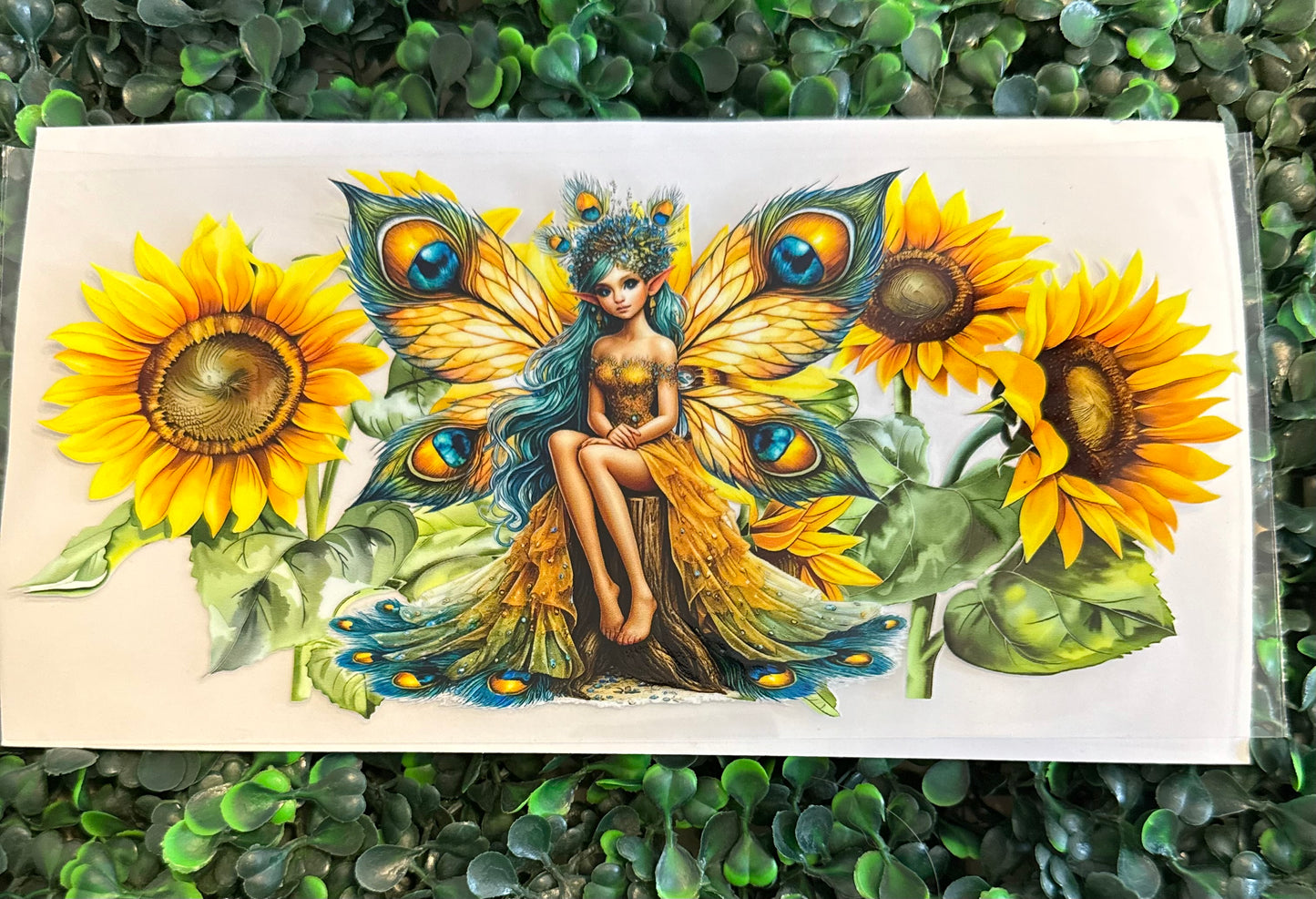 Sunflower peacock fairy