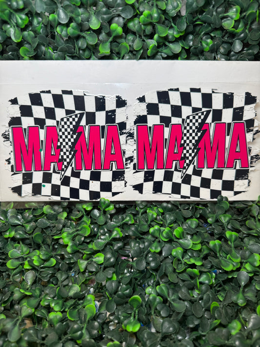 Checkered mama wrap