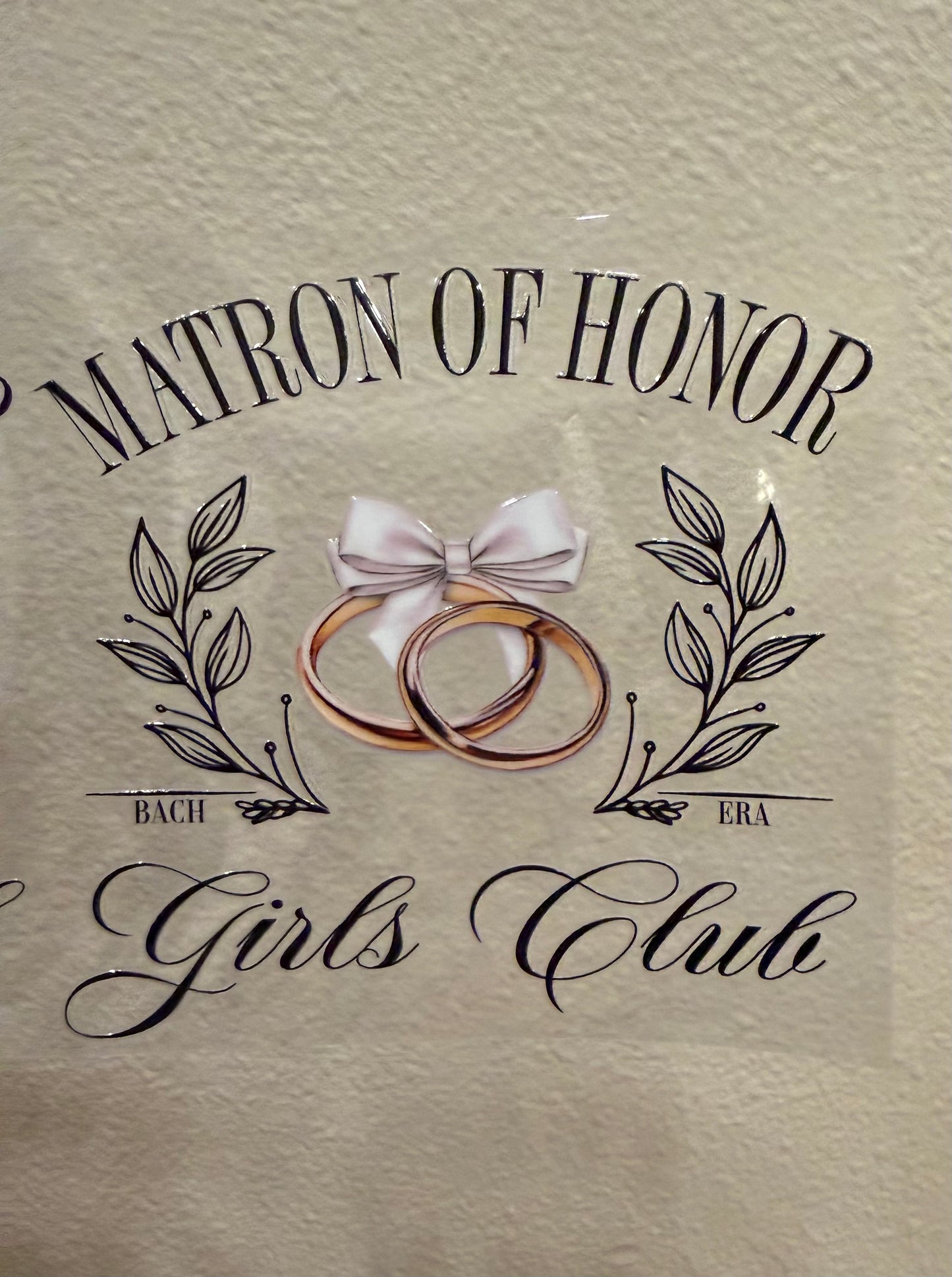 Matron of honor decal