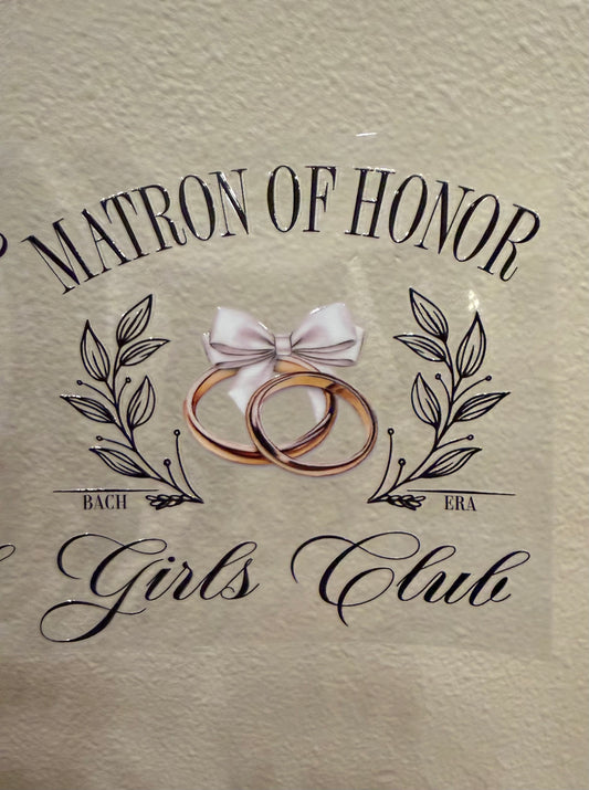 Matron of honor decal