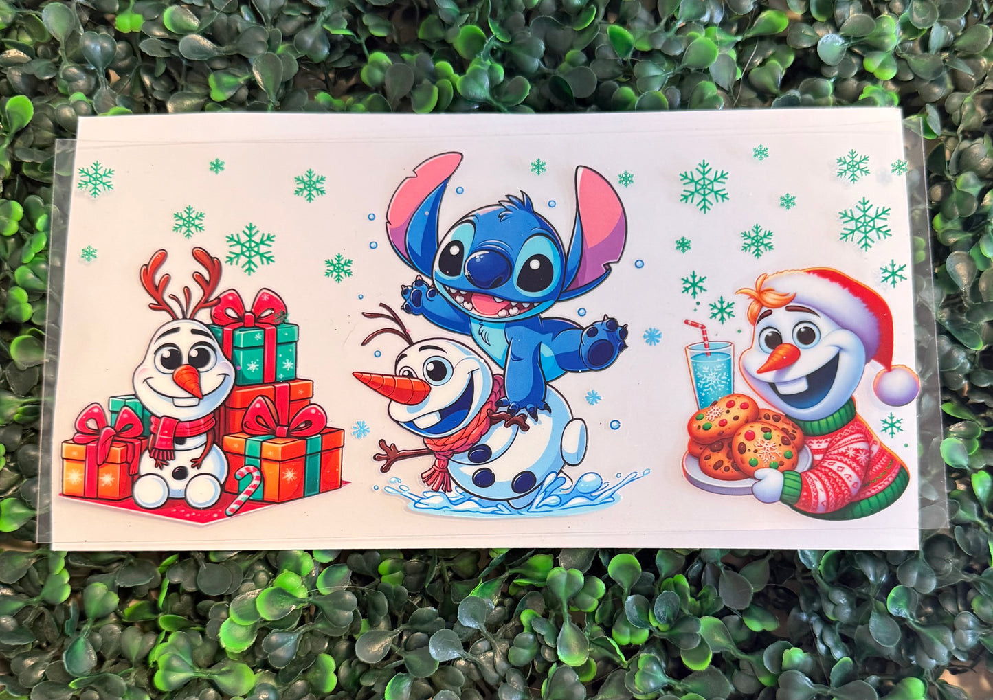 Stitc and Ola snowman Christmas ￼