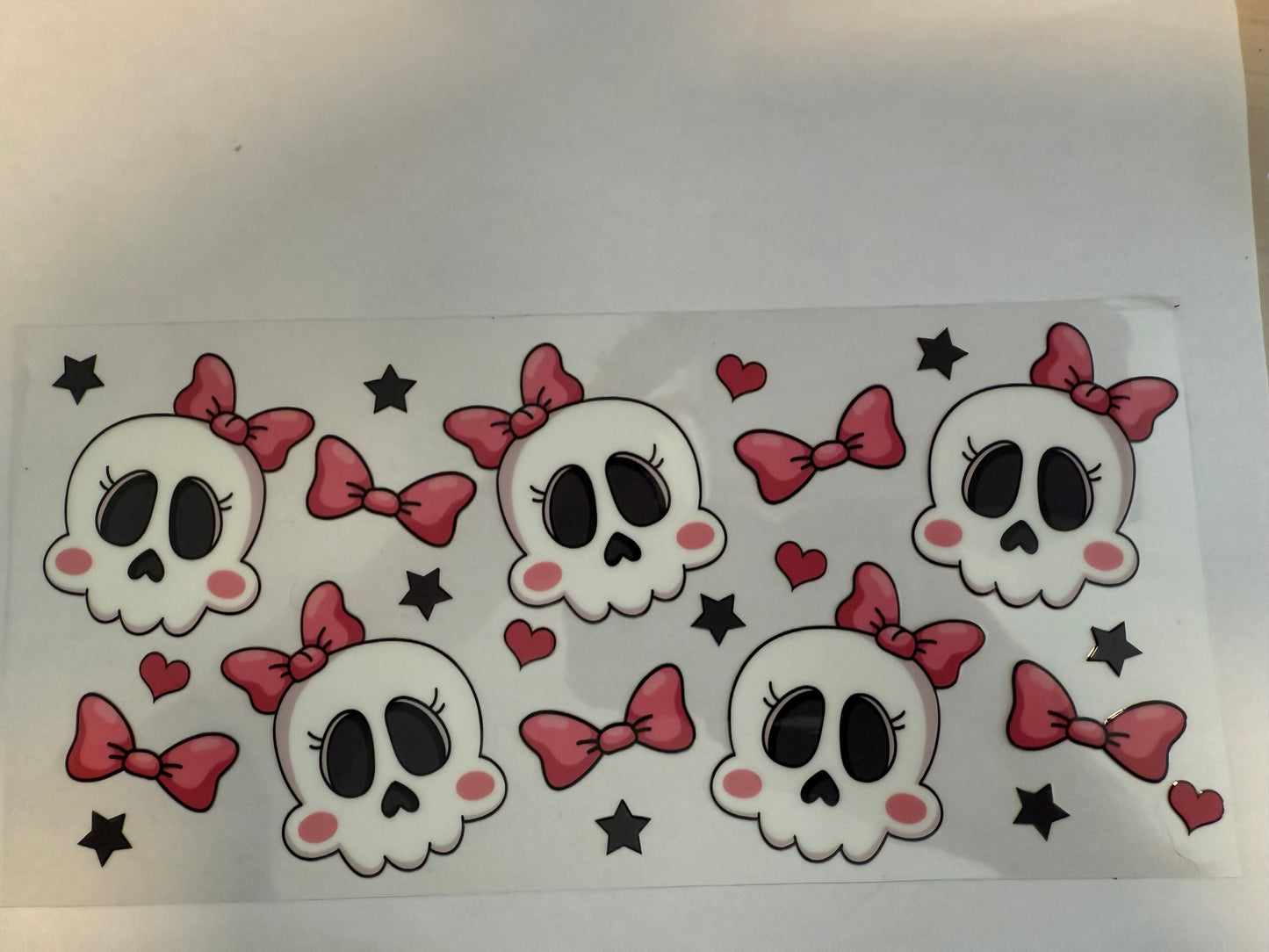 Cute bow skulls, pink bows