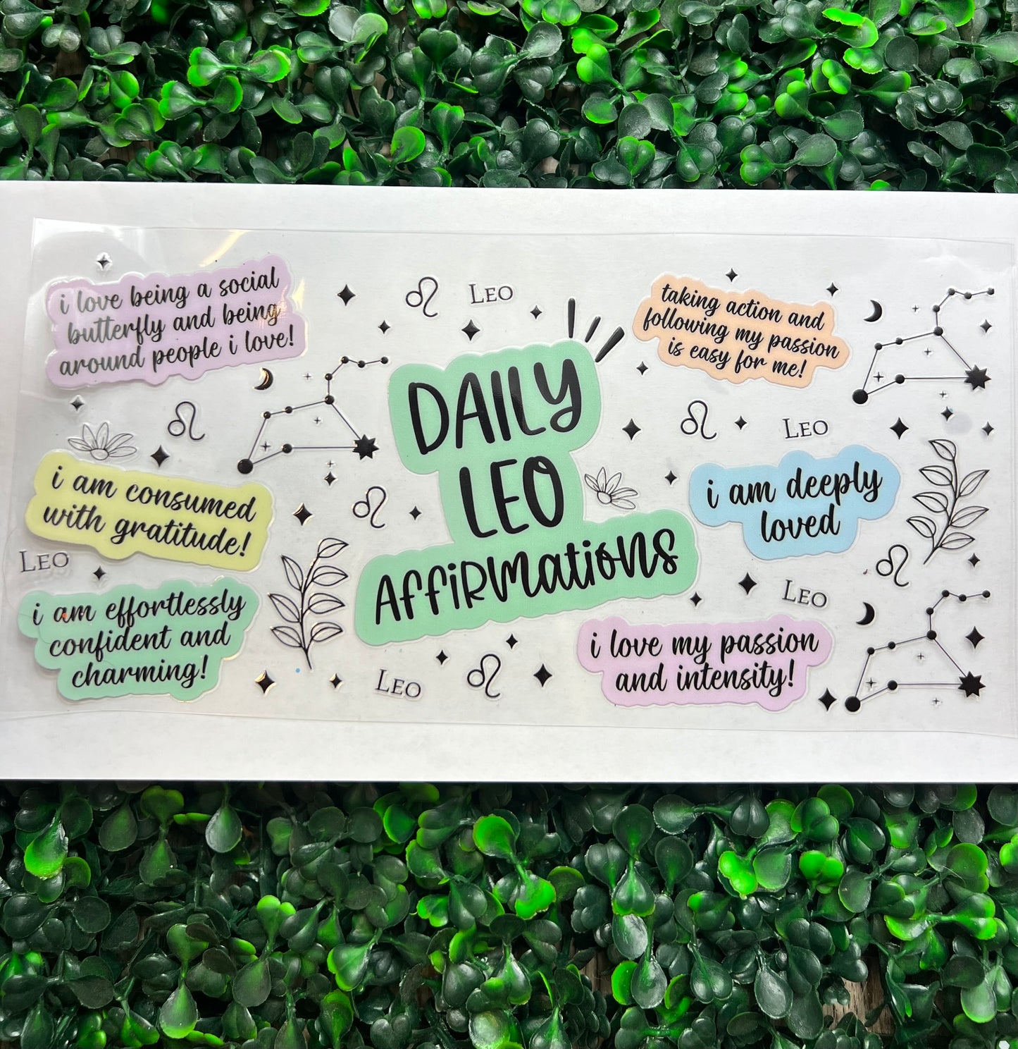 Leo affirmation wrap