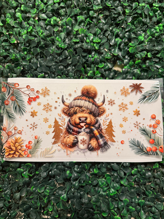 Golden Christmas cow