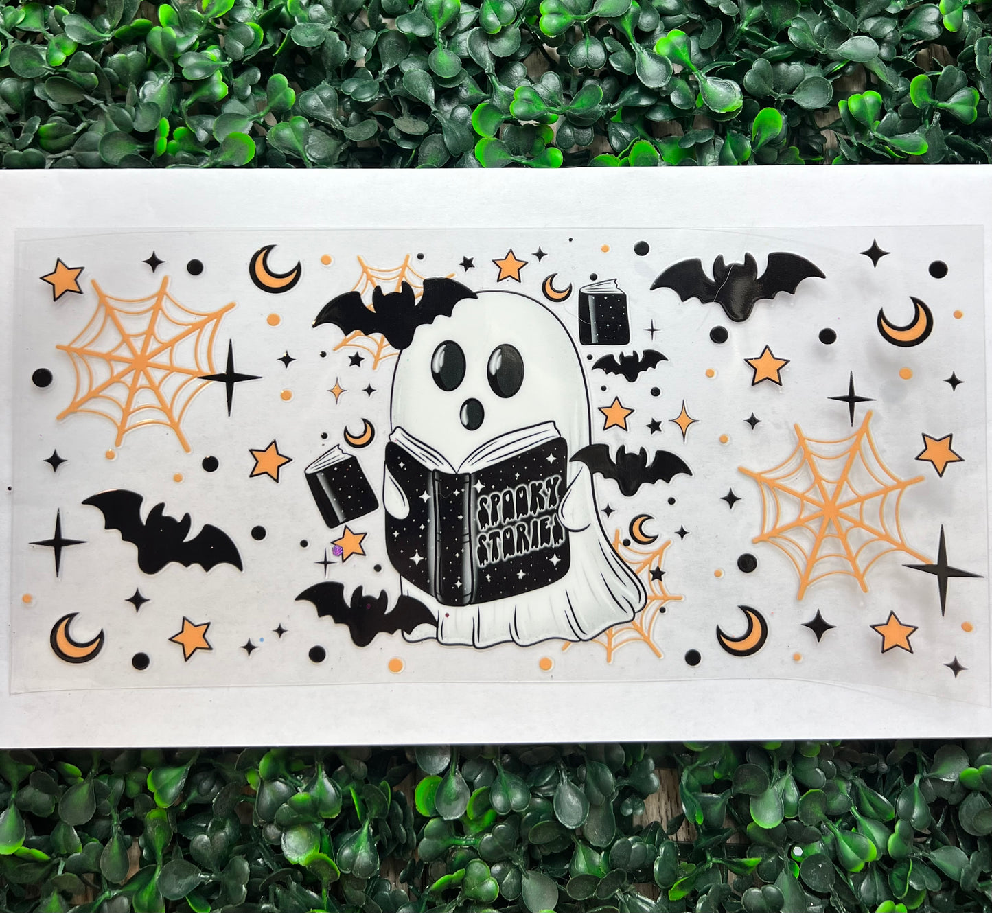 Ghost cutesy books wrap