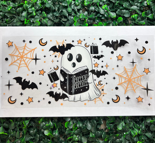 Ghost cutesy books wrap