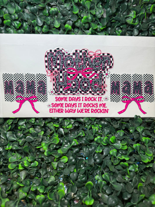 Mama motherhood bows decal