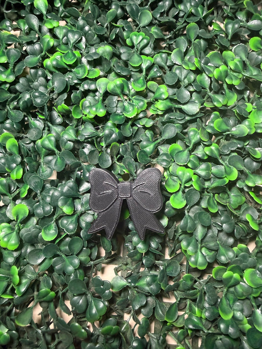 Black bow strawtopper