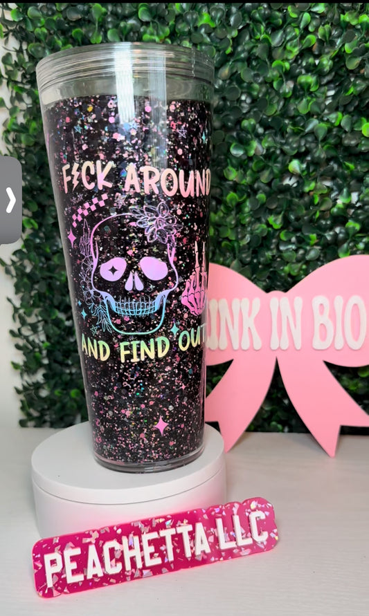 24oz FAFO Snowglobe
