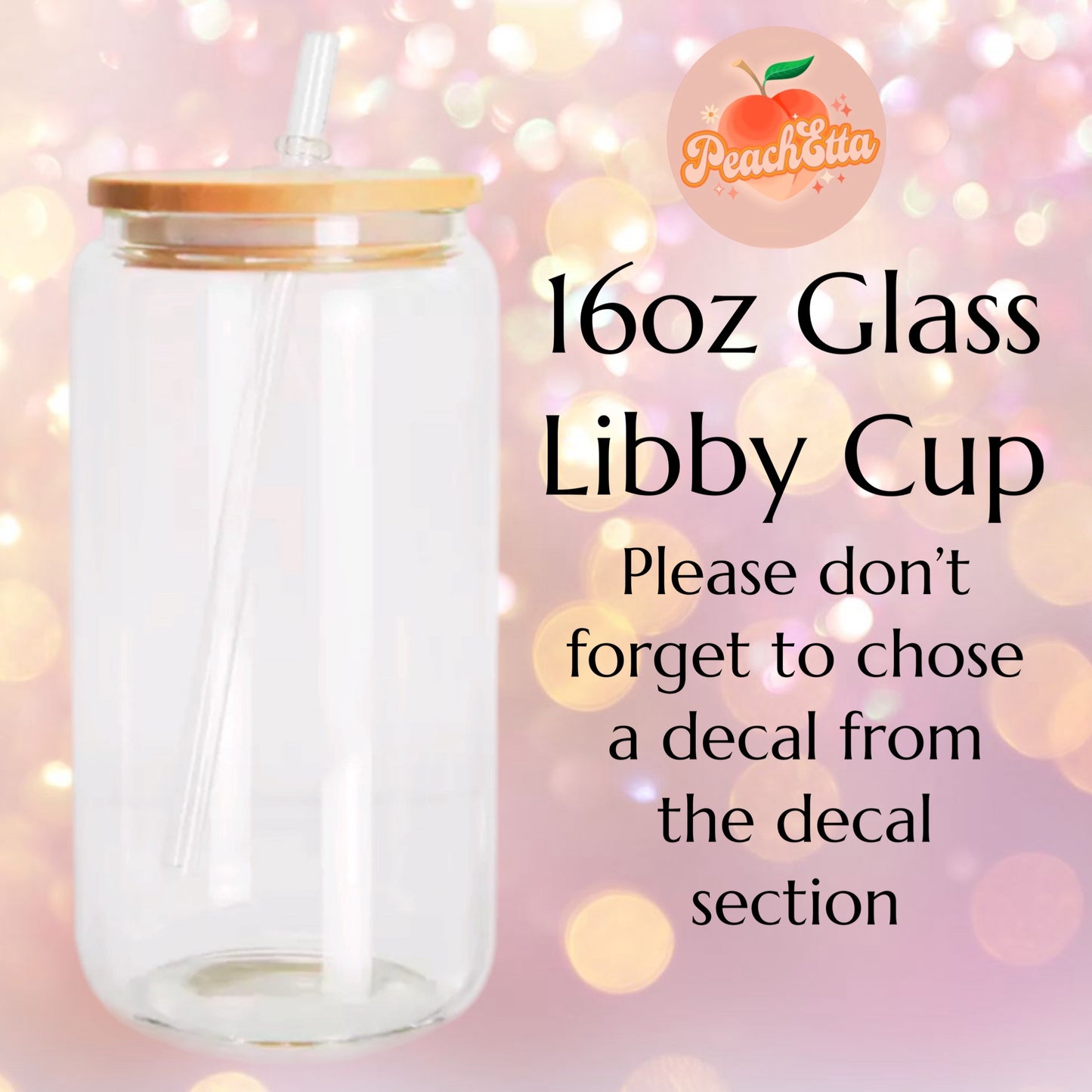 16oz GLASS Libby Cups