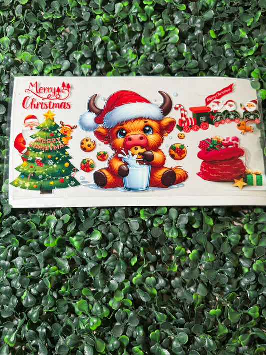 Christmas cookie cow