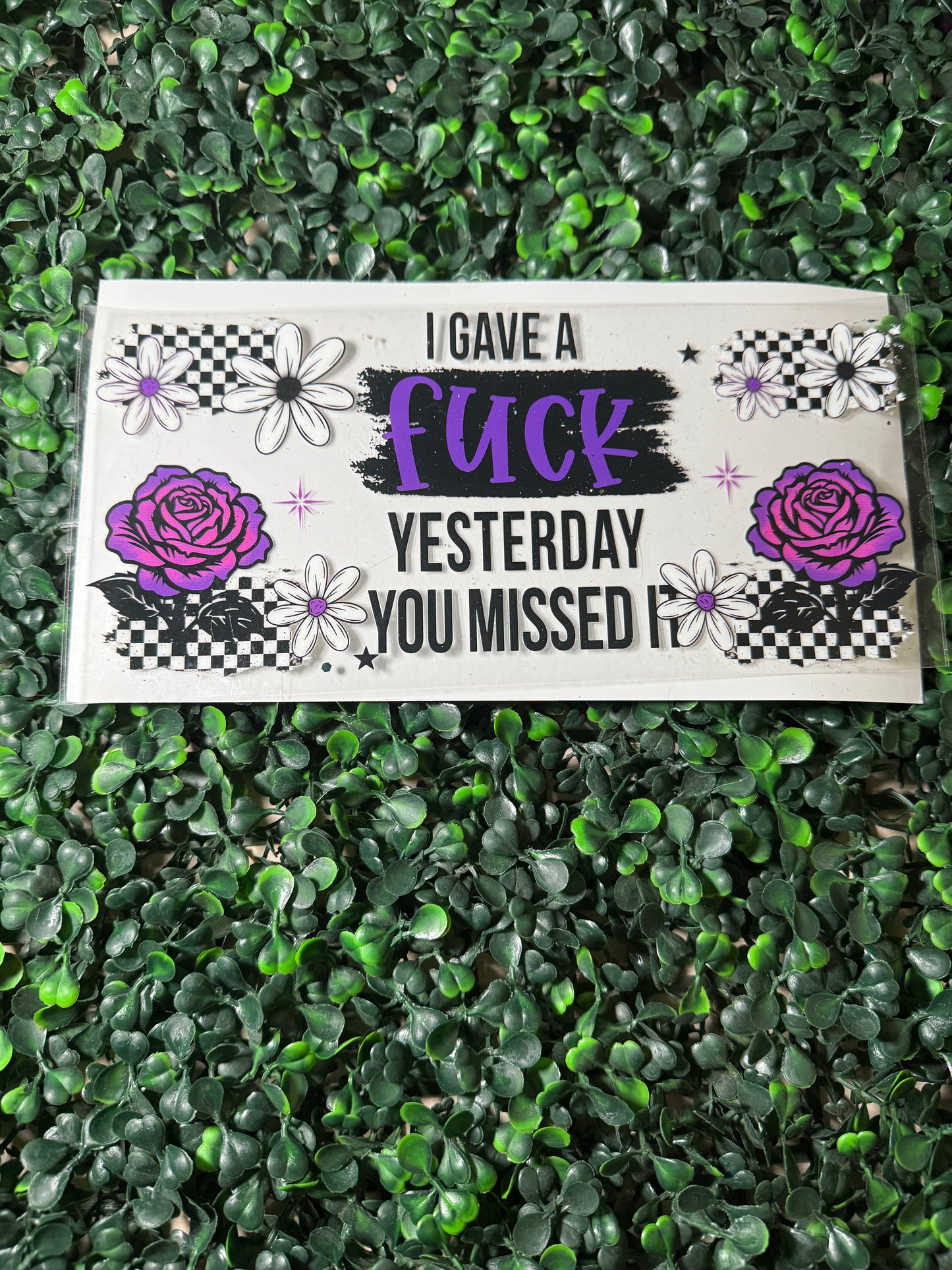 I have a fuck yesterday you missed it