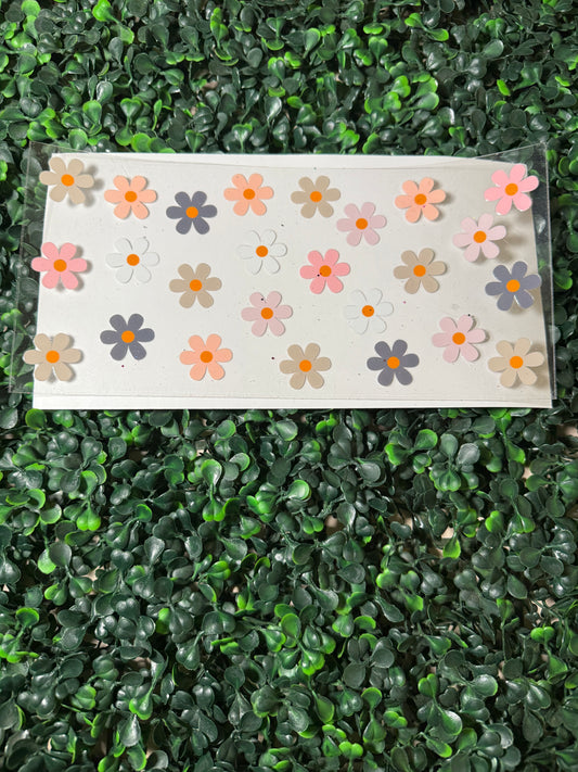 Pink, tan and purple daisies ￼