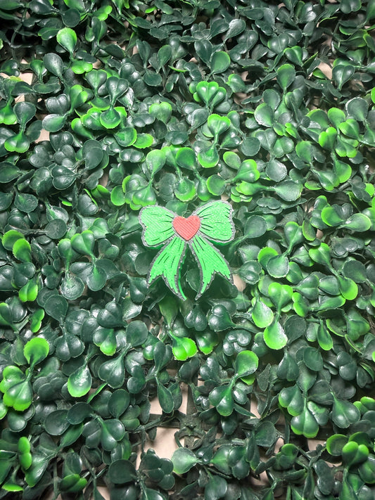 Grin heart bow strawtopper